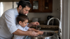 איך נוטלים ידיים בבוקר